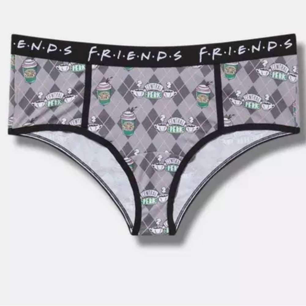 Friends Central Perk Mid Rise Cotton Cheeky Panty - Torrid